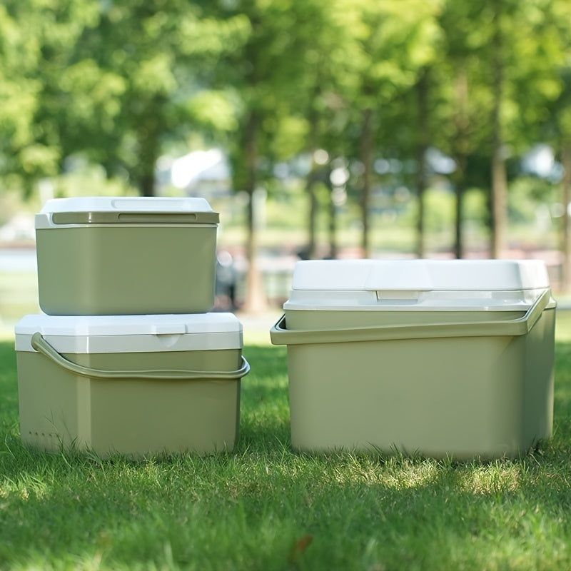 1.32gal Portable Thermocooler Ice Chest | Leak-Proof Outdoor Cooler Box | Polypropylene Construction | Food-Safe, No Electricity Needed | Ideal for Camping, Picnics &amp; Road Trips | Includes 4 Ice Packs