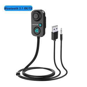 Bluetooth Receiver 5.1 AUX Audio 3.5Mm Wireless Adapter for Hands-Free Car Amplifier Speaker Headphone C416