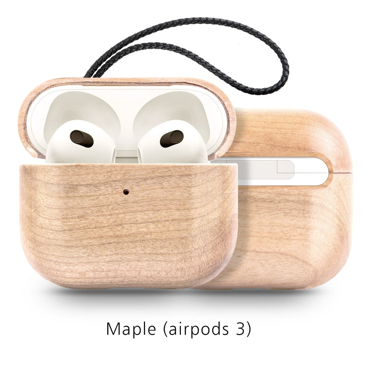 Back Cover Solid Wood Bluetooth Earphone Case - Stereotech