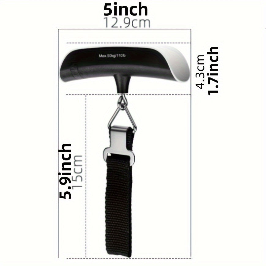 Luggage Scale, Electronic Scale, Portable Scale, Hook Scale, Parcel Scale, 110.23LB Mini Hanging Scale, Portable Spring Lifting Scale, Fishing Scale (Without Battery)