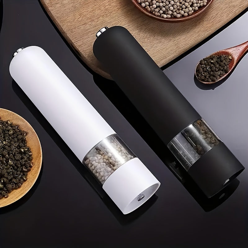 Electric Salt and Pepper Grinder Set - Automatic Spice Mill with Adjustable Coarseness - Perfect for Cooking &amp; BBQs!