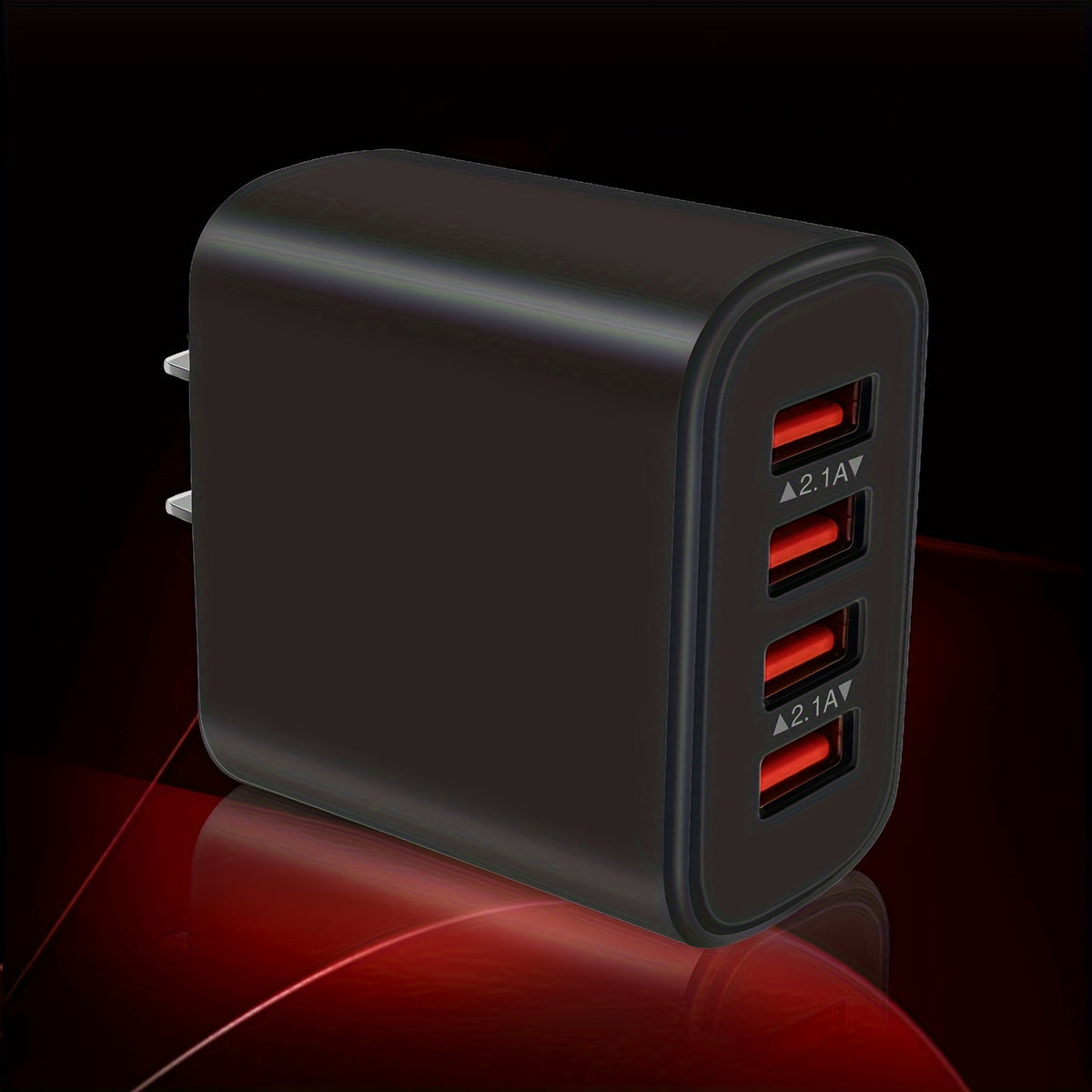 4-Port Fast Charging Cube - Wall Charger with Wide Compatibility for iPhone 14/13/12/11 Pro Max/10/SE/X/8 Plus and Samsung Galaxy S22/S21/S20 - Compact Power Block Charging Box Brick with Safe and Efficient Charging