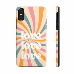 Retro Love Touch Case for iPhone with Wireless Charging