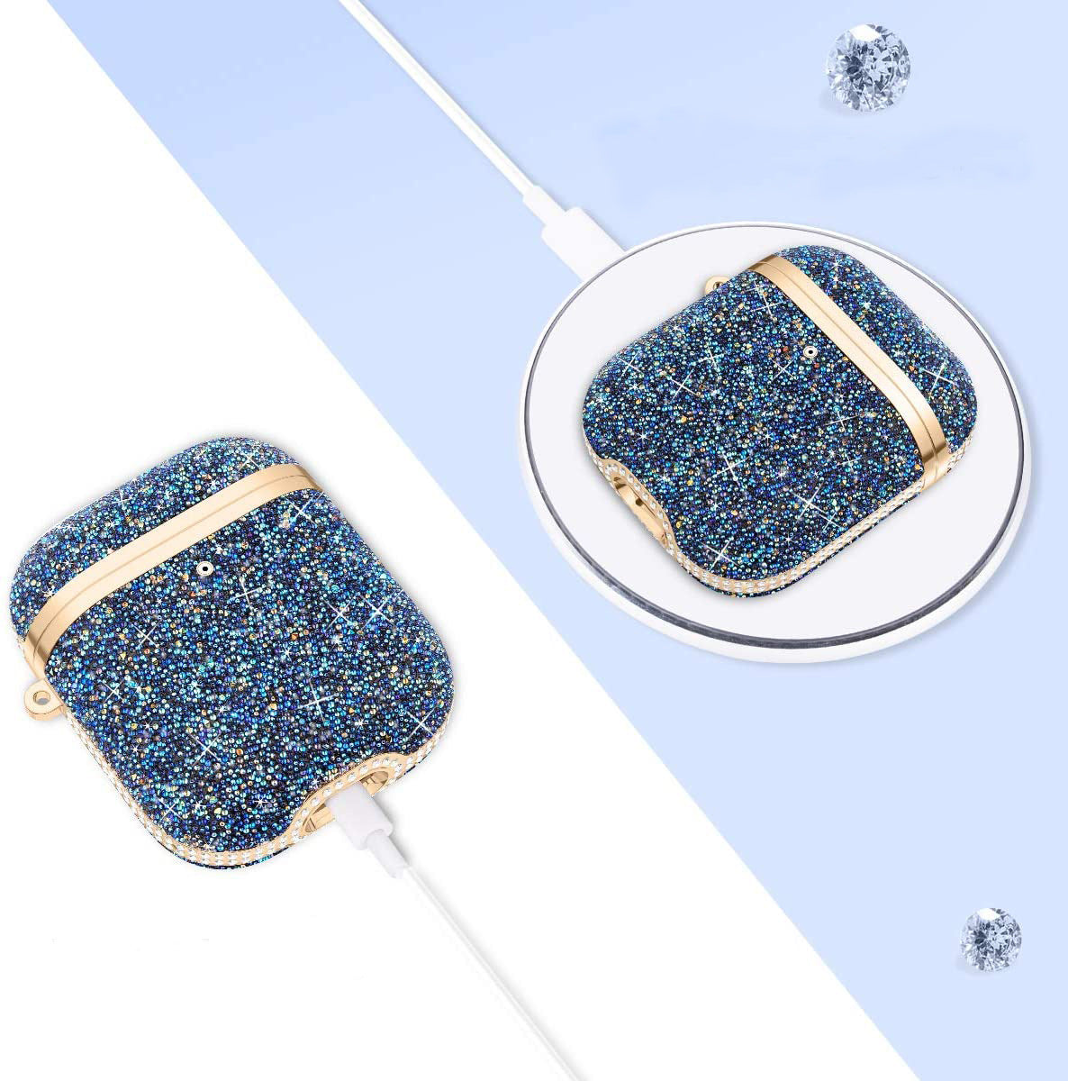 Electroplating Fashion Star Diamond Earphone - Stereotech