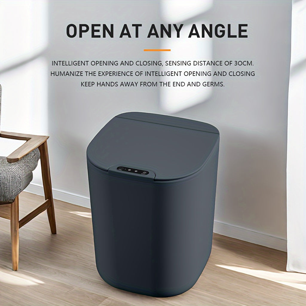 4.23gal For Smart Sensor Trash Can With Ultra-Quiet Lid - 3 Modes, 5-Second Delay Close, Odor Locking, Ideal for Kitchen, Home &amp; Office - Blue