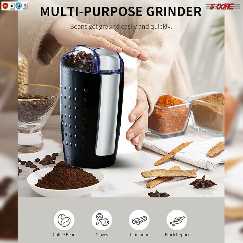 150W Electric Bean Spice 5 Core Coffee Grinder - Stereotech