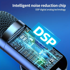 Professional USB Microphone Kit - Seamless Plug & Play Studio Sound, Optimized for E-sports & Singing, Crystal-Clear Voice Capture - Versatile Computer Microphone
