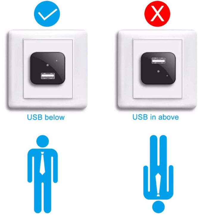 Night Vision 1080P Wifi Nanny Cam Wall Charger Hidden Spy Cameras - Stereotech