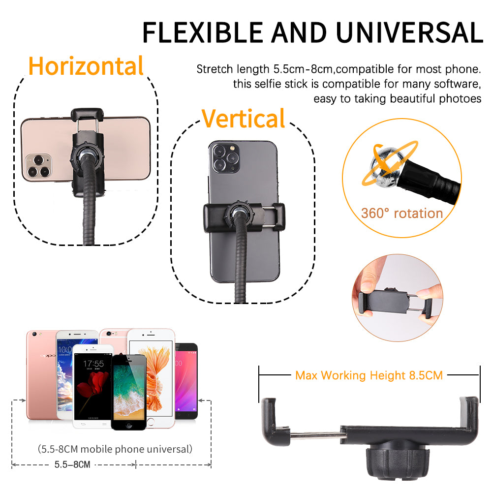 6&quot; 4 in 1 Desktop Clip Light Set Selfie Ring Light