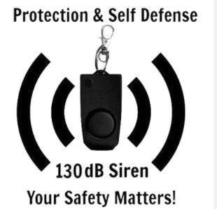 Self Defence Personal Alarm Keychain with LED Light - Stereotech