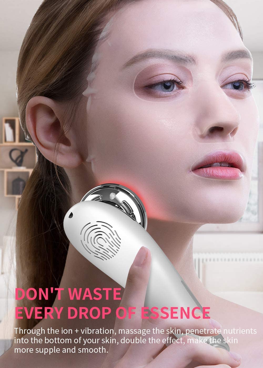 Cosmetic Ultrasonic Device Wrinkle Remover Face Care - Stereotech
