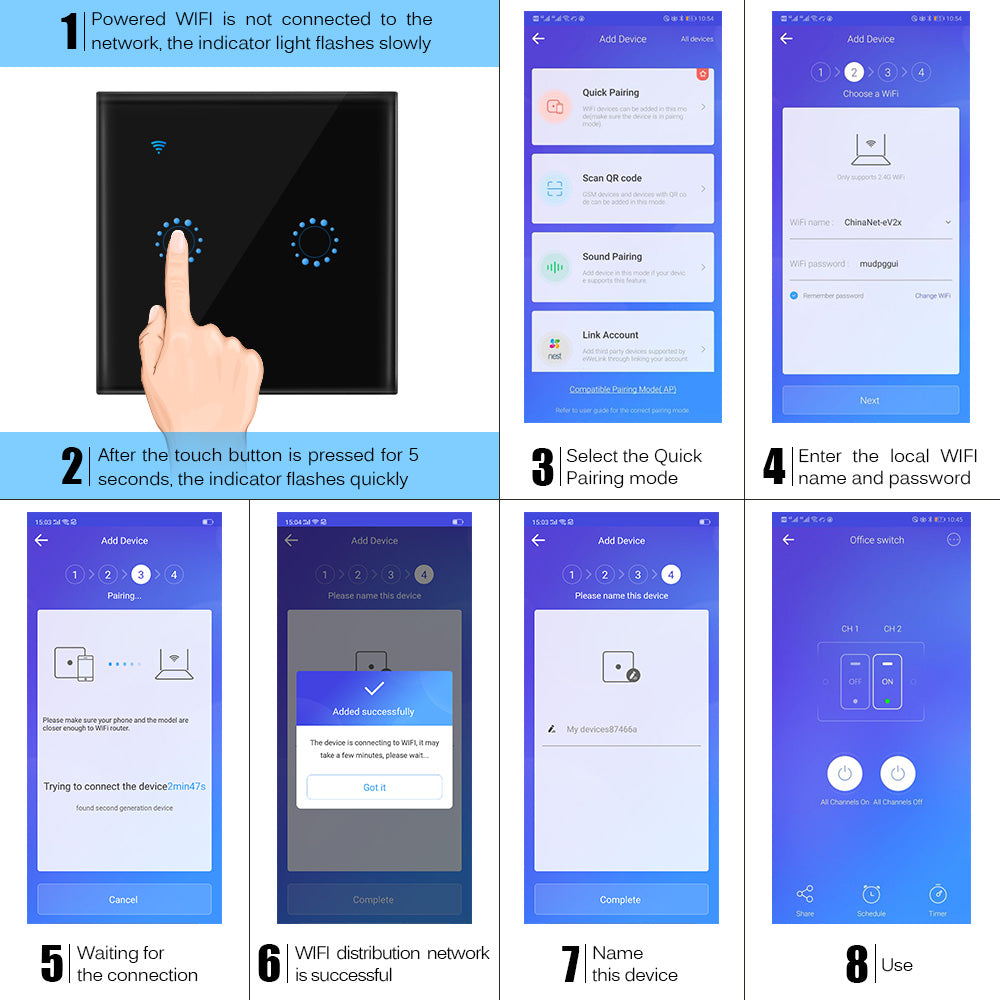 Smart Home Touch Switch - Stereotech
