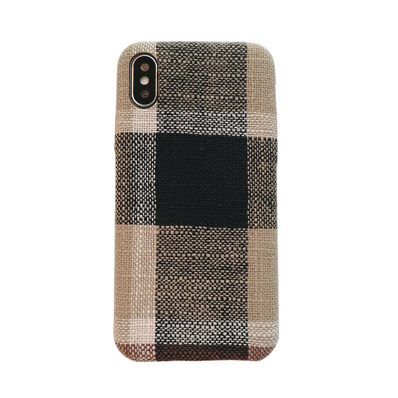 Brown Scottish Tartan iPhone Case