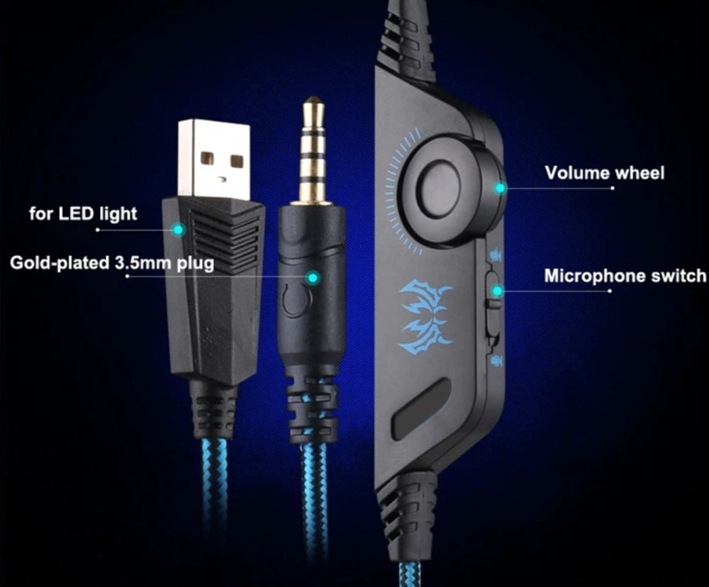 Ninja Dragon G9300 LED Gaming Headset with Microphone - Stereotech