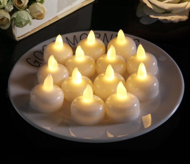 12Pcs LED Tea Lights Flameless Candles for Party Decor