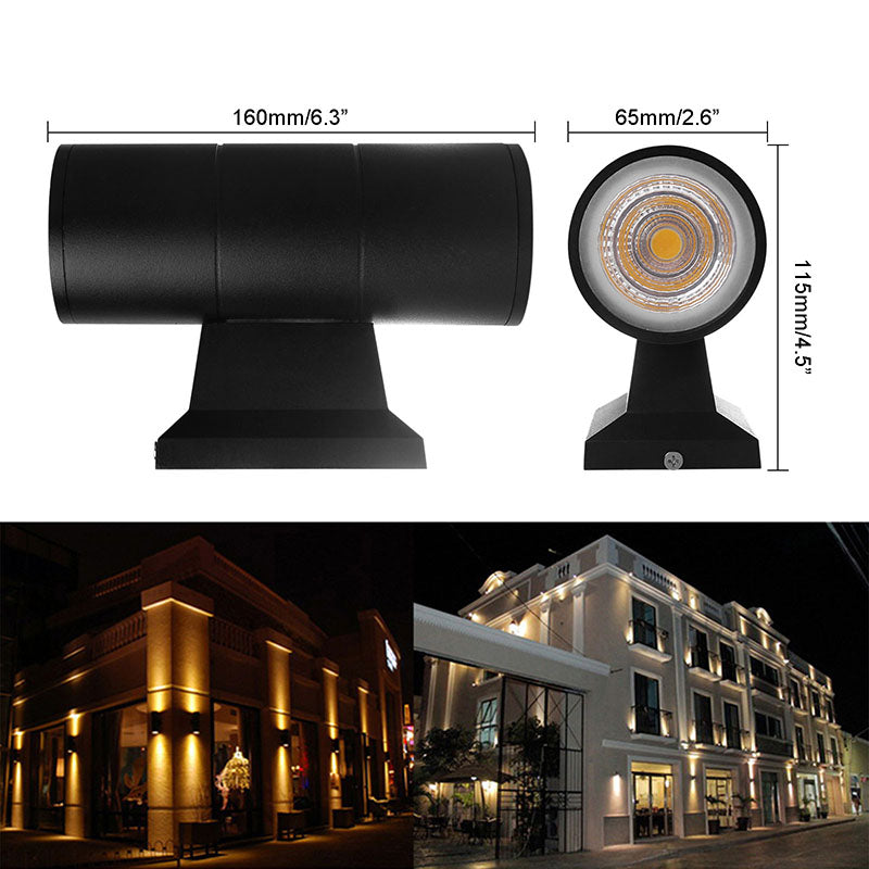 6W COB LED Wall Lamp Warm White Waterproof IP65