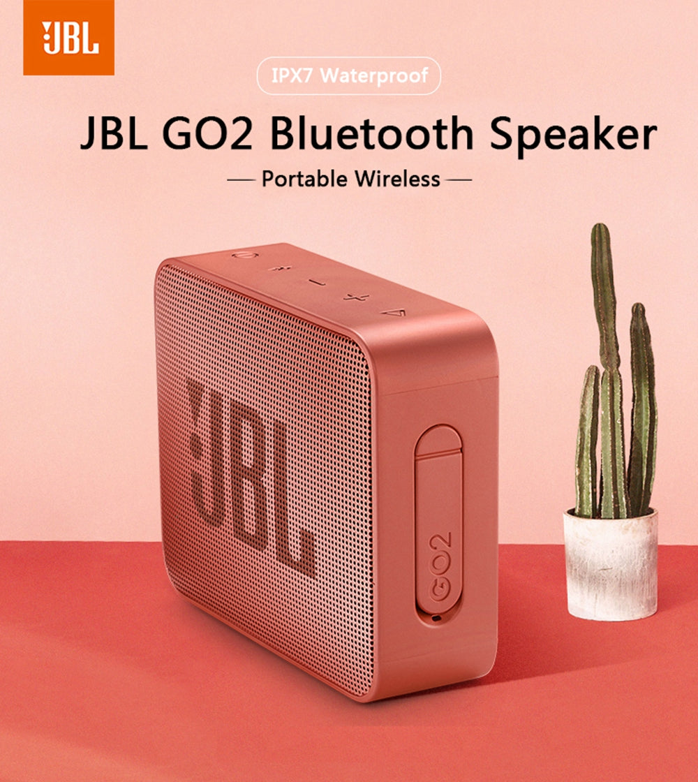 IPX7 Waterproof Wireless Portable JBL GO2 Bluetooth Speaker - Stereotech