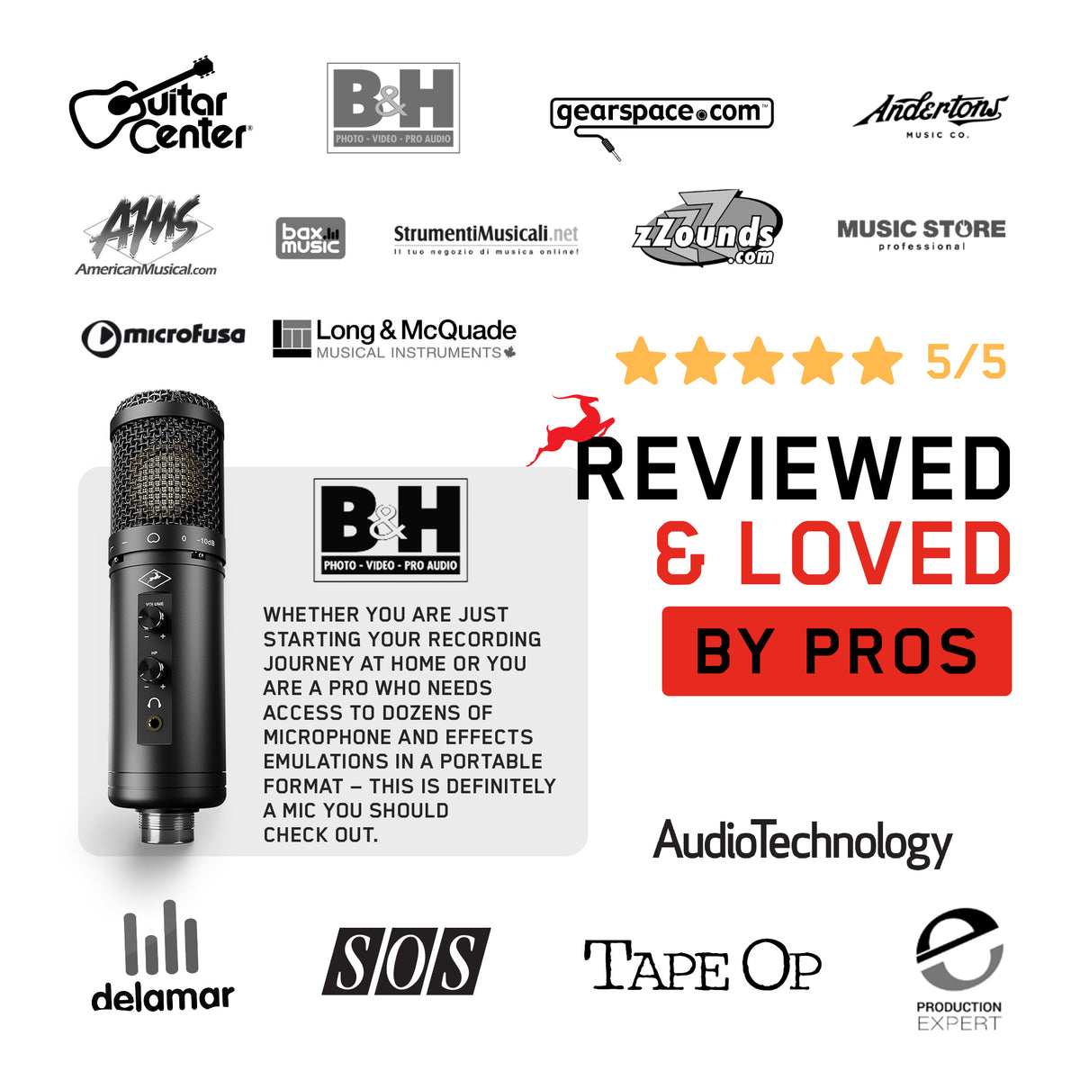 Antelope Audio Podcast Microphone - Stereotech