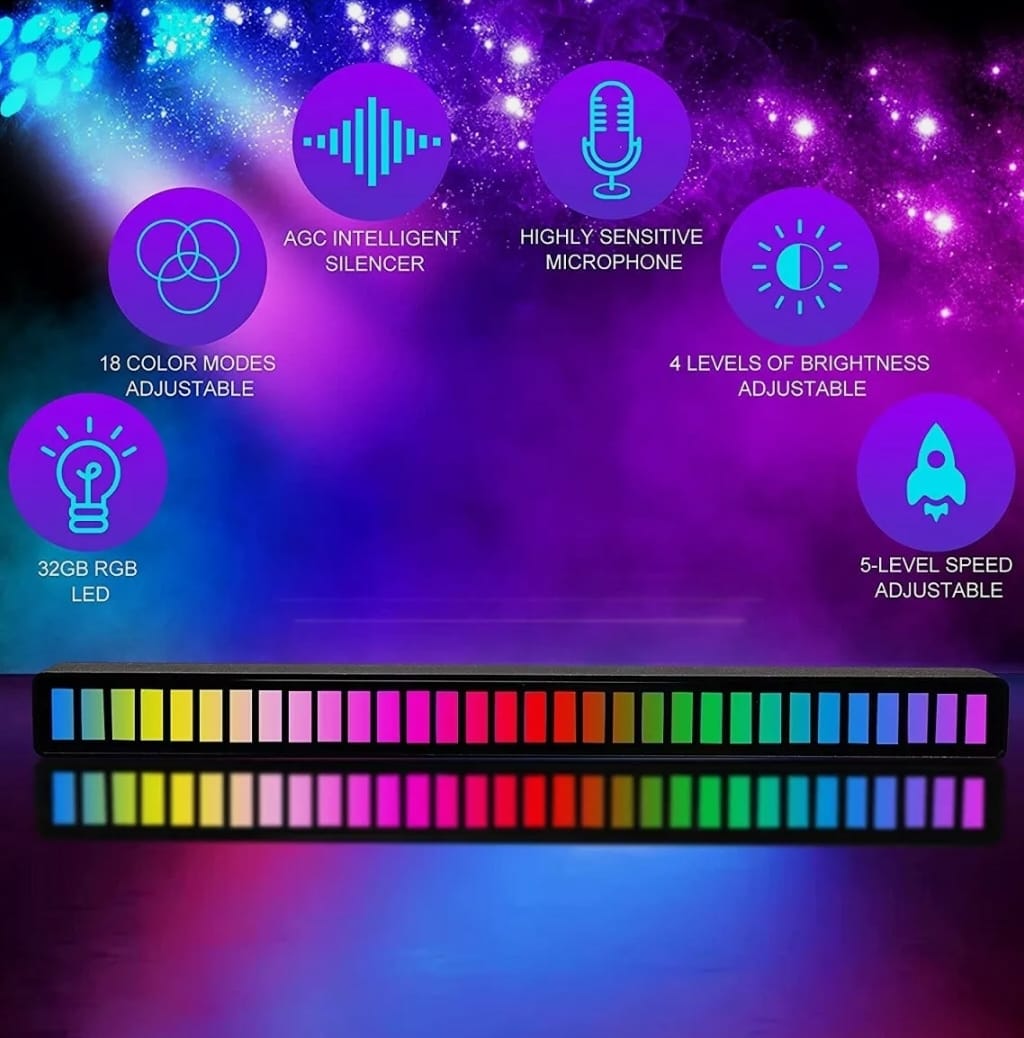 Dragon Sound Reactive Music Light Bar - Stereotech