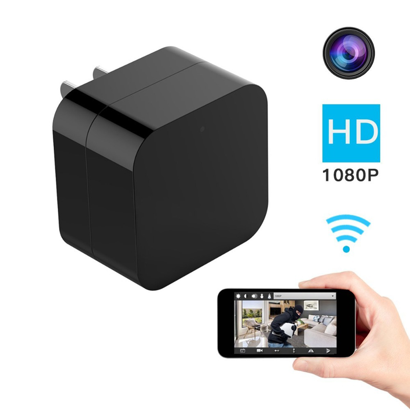 Night Vision 1080P Wifi Nanny Cam Wall Charger Hidden Spy Cameras - Stereotech