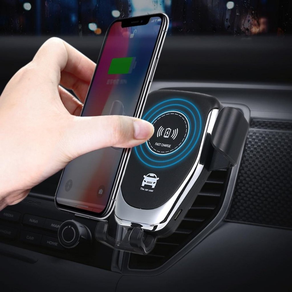 Ninja Dragon QI X Universal Wireless Charger with Car Mount Holder. - Stereotech