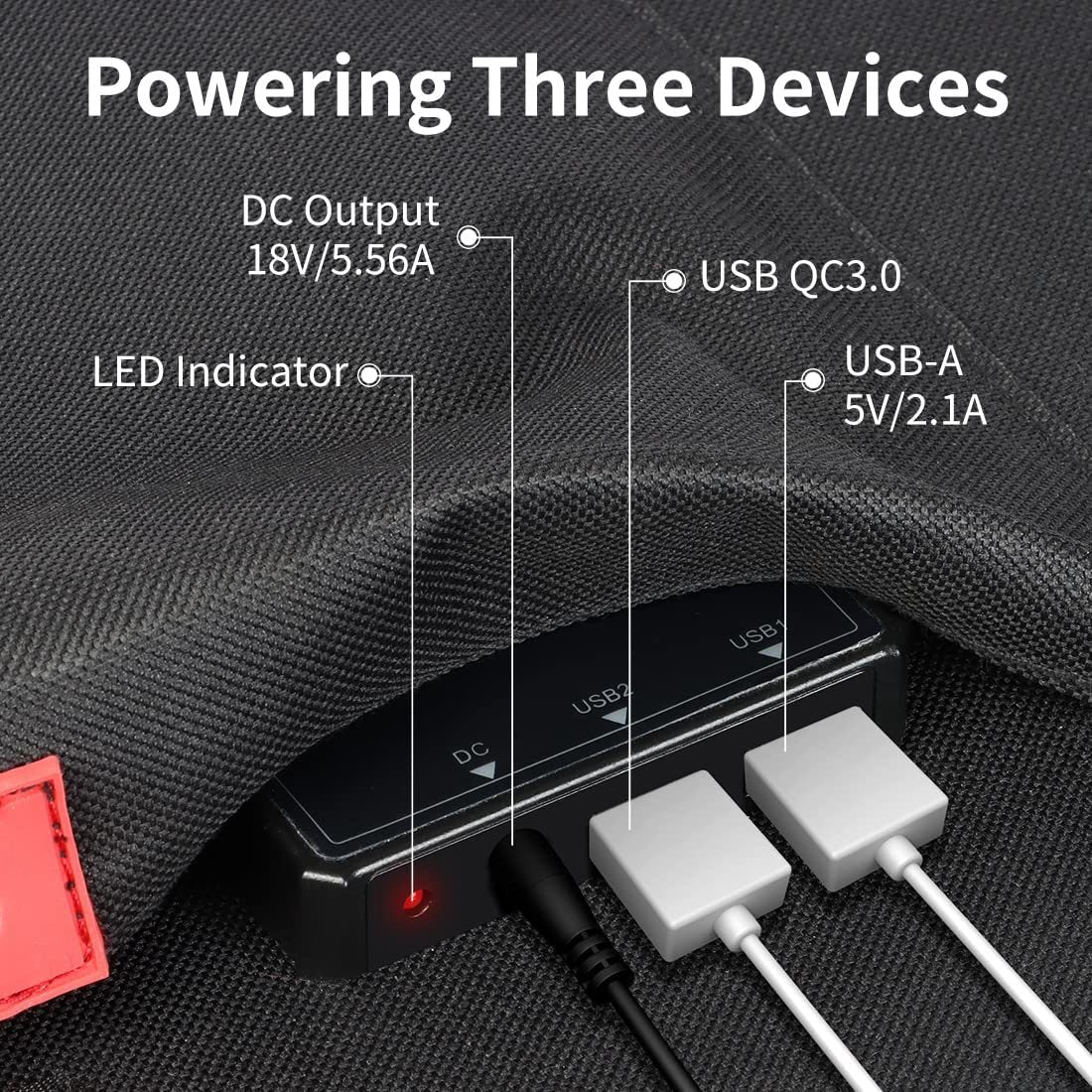GOFORT 100W 18V Portable Solar Pane - Stereotech