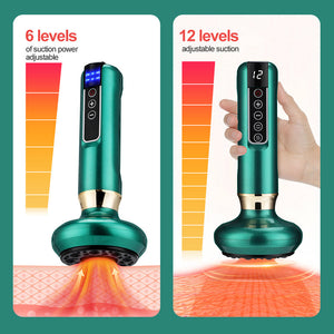 Electric Cupping Massager Vacuum Suction Cup GuaSha Anti Cellulite - Stereotech