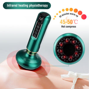 Electric Cupping Massager Vacuum Suction Cup GuaSha Anti Cellulite - Stereotech