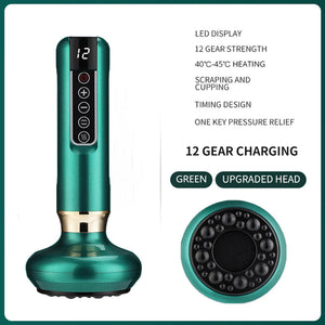 Electric Cupping Massager Vacuum Suction Cup GuaSha Anti Cellulite - Stereotech