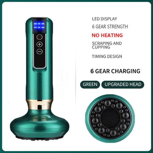 Electric Cupping Massager Vacuum Suction Cup GuaSha Anti Cellulite - Stereotech
