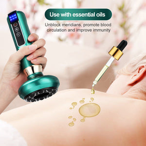 Electric Cupping Massager Vacuum Suction Cup GuaSha Anti Cellulite - Stereotech