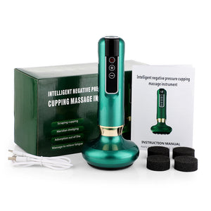 Electric Cupping Massager Vacuum Suction Cup GuaSha Anti Cellulite - Stereotech