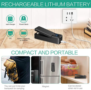 Rechargeable Portable Mini Bag Sealer - Stereotech