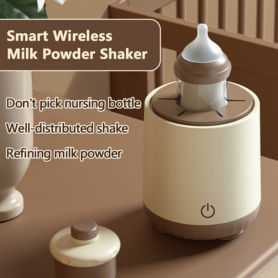 Smart Wireless Milk Powder Shaker, 3Models-1/2/5 Minutes, Intelligent Shaking, Less Bubbles, Square &amp; Round Bottles, Well-distributed Shake, Constant Speed, Fully Melted Without Fear Of Clumping, Refining Milk Powder