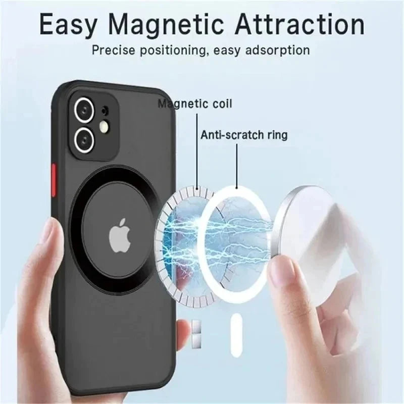 Luxury Magnetic for Magsafe Wireless Charge Phone Case for Iphone