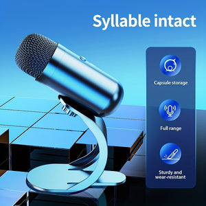 Professional USB Microphone Kit - Seamless Plug & Play Studio Sound, Optimized for E-sports & Singing, Crystal-Clear Voice Capture - Versatile Computer Microphone