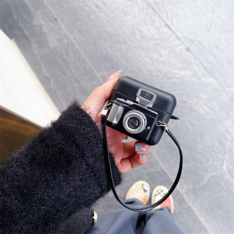 Retro Camera Wireless Bluetooth Headset Case - Stereotech