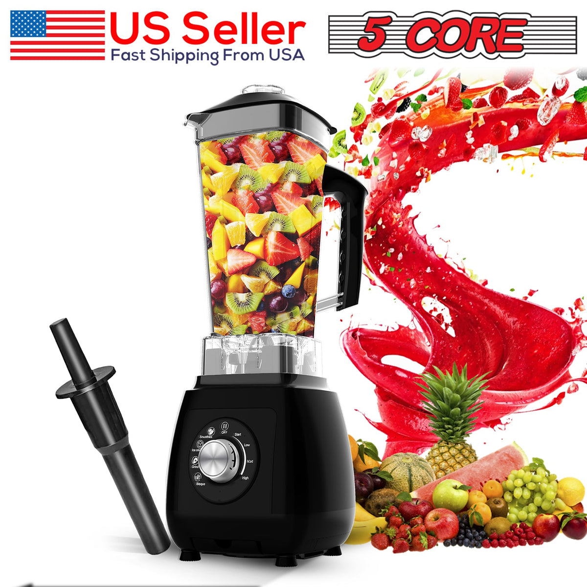 2000W 5Core Juicer Blender Machines - Stereotech