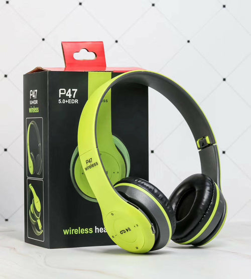 Foldable Stereo Bass Bluetooth Headphone - Stereotech