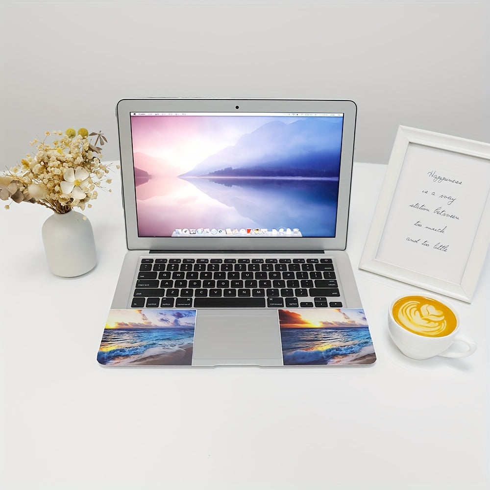Sunset-Themed Reusable Laptop Stickers - Customizable Computer Decals for Personalized Protection &amp; Style