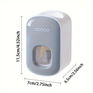 Luxury Automatic Toothpaste Dispenser - Wall-Mounted, No-Drill Installation, Portable Bathroom Accessory