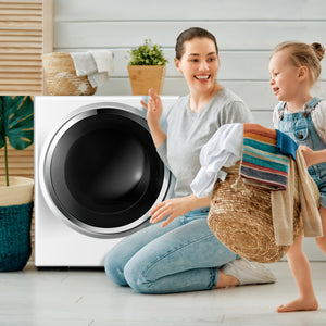 Electric Tumble Compact Cloth Dryer Stainless Steel Wall Mounted 1.5 cu.ft