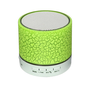 Mini LED Portable Speakers Wireless Speaker with TF Mic Bluetooth-Compatible Music for Phone