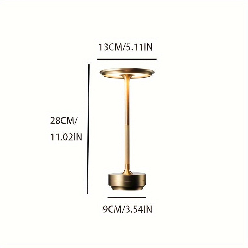 Versatile Aluminum Touch-Control Desk Lamp with Stepless Dimming &amp; 3-Color Temperature Settings - Perfect for Home, Office, Outdoor Spaces &amp; More - Ideal Gift for Thanksgiving &amp; Christmas