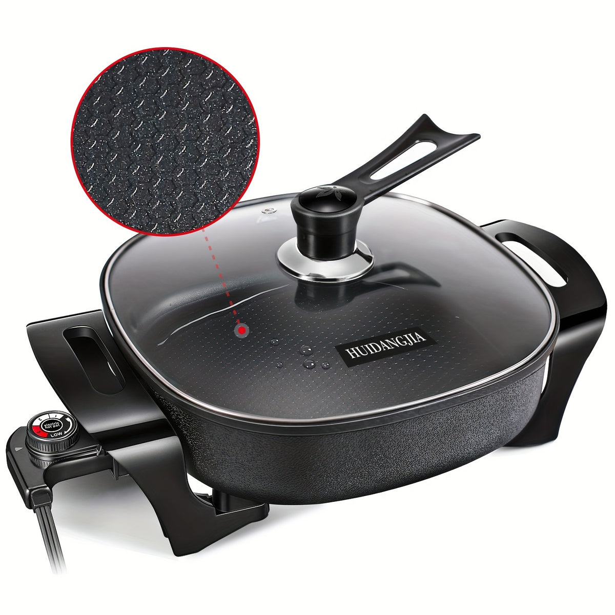 Upgrade Your Kitchen With This Premium Electric Skillet - Non Stick, Glass Lid &amp; 1360 Watts