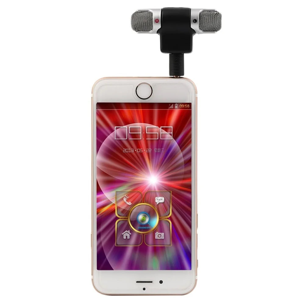 Mini 3.5Mm Jack Microphone Stereo Mic for Recording Mobile Phone Studio Interview Microphone for Smartphone