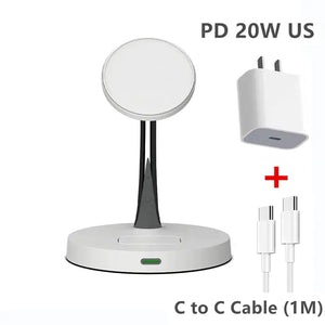 Iphone Magnetic Wireless Charger Station - Stereotech