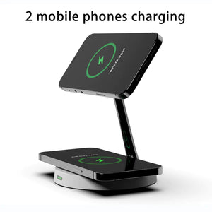 Iphone Magnetic Wireless Charger Station - Stereotech