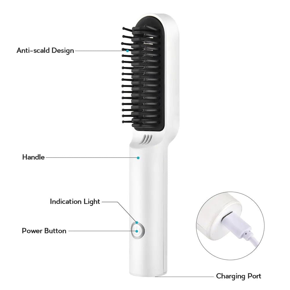 Ceramic Electric Hair Brush - Stereotech