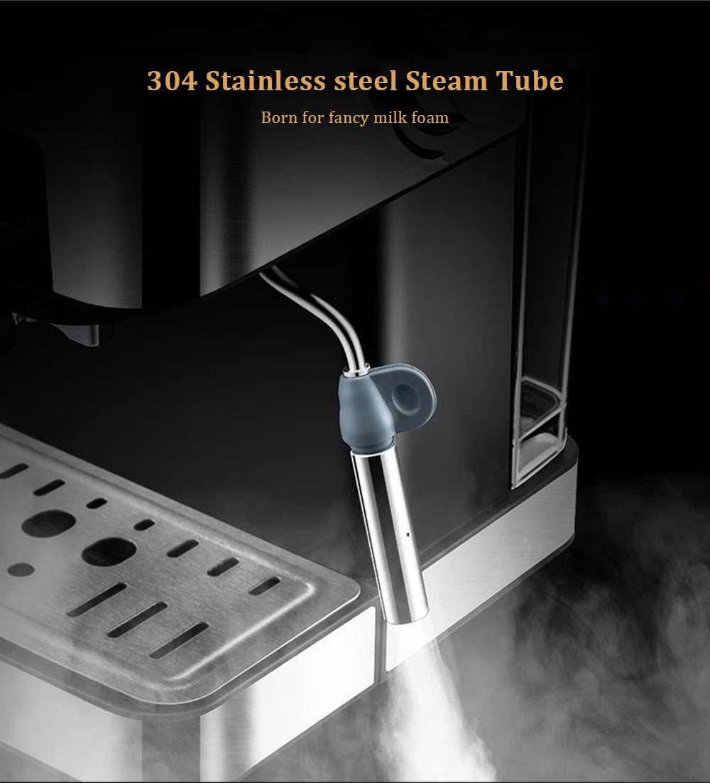 Coffee Maker Machine with Milk Frother - Stereotech